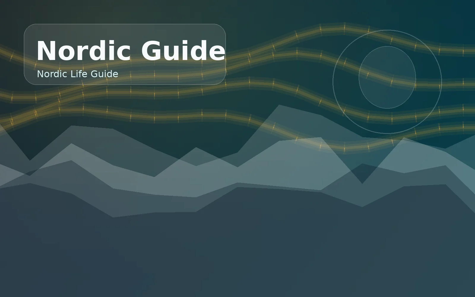 Abstract Nordic tool illustration